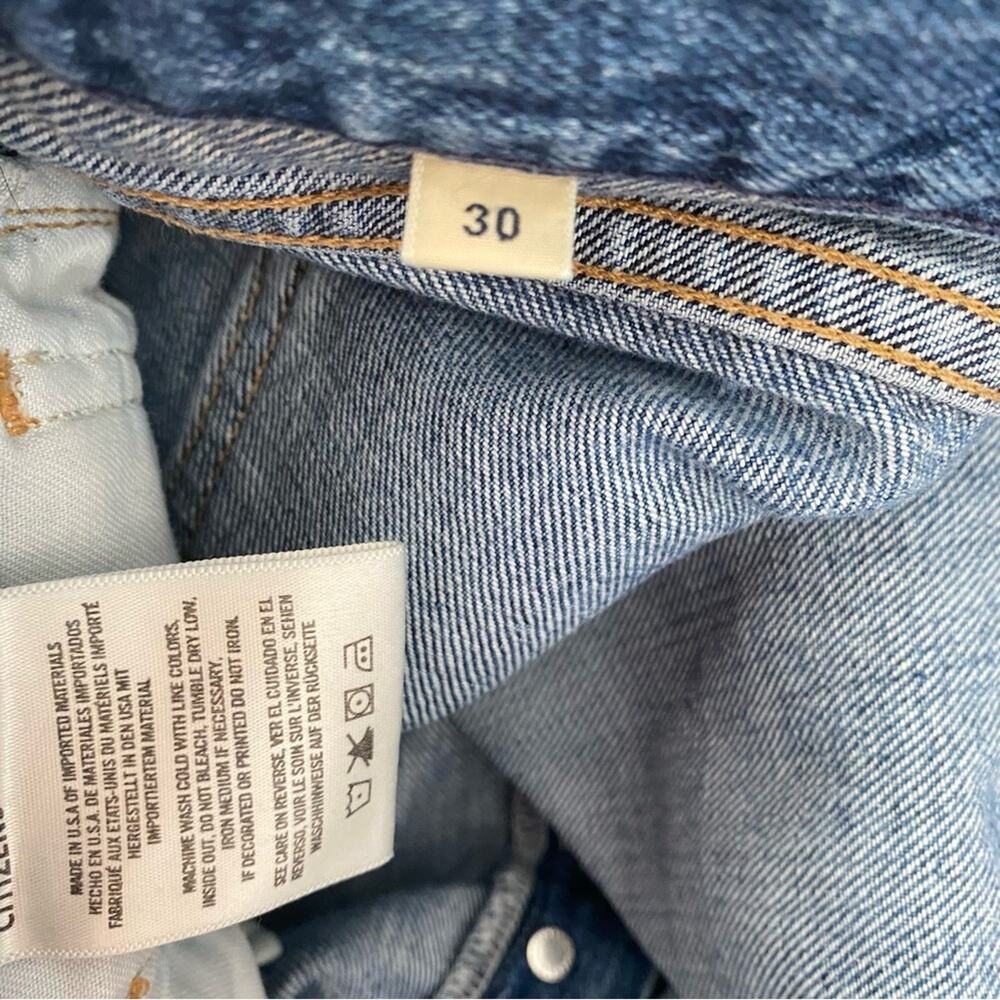 Citizens of Humanity Emery High Rise Relaxed Crop Jeans size 30 Button Fly - Picture 9 of 9